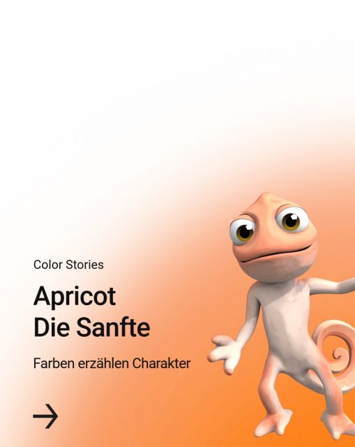 Color Stories – Farben sprechen eine eigene Sprache. Apricot: Die Sanfte
Apricot wirkt wie ein freundlicher Blick – ruhig, weich, verbindend. #ColorStories #ApricotSoftness #MarkenGefühl #BeCharacter