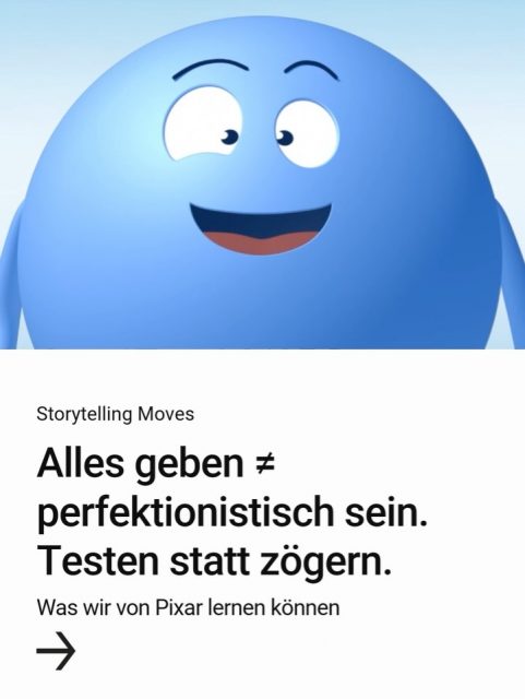 In dieser Serie teilen wir die berühmten Pixar-Storytelling-Regeln – neu gedacht für Marken, Content & Charakter.  Heute: Nicht jeder Feinschliff ist sinnvoll. Gib alles – aber nicht bis zur Selbstsabotage.  #MachenStattZerdenken #ProgressOverPerfection #Pixar #Storytelling #BeCharacter
